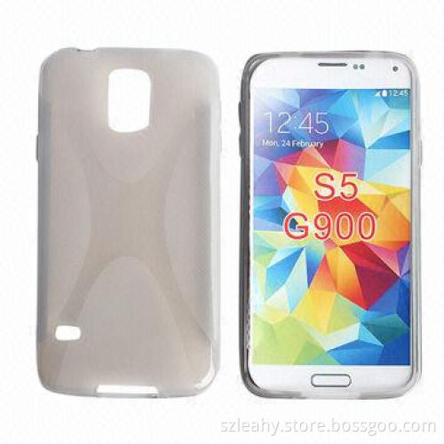 New arrival and hot selling X-shaped TPU case for Samsung S5/G900